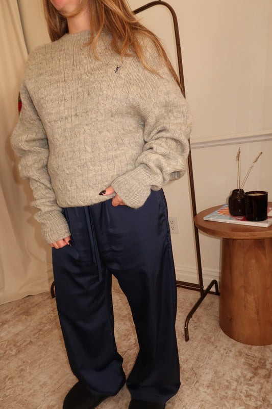 Yves Saint Laurent Cable Knit Sweater