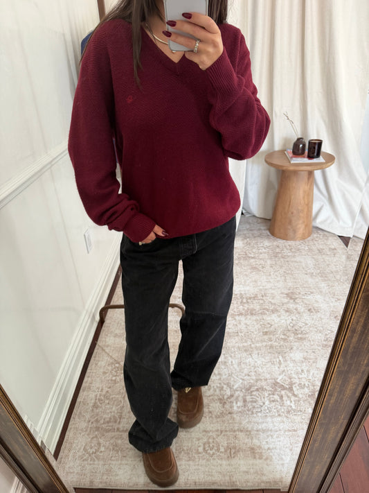 Christian Dior Burgundy Sweater