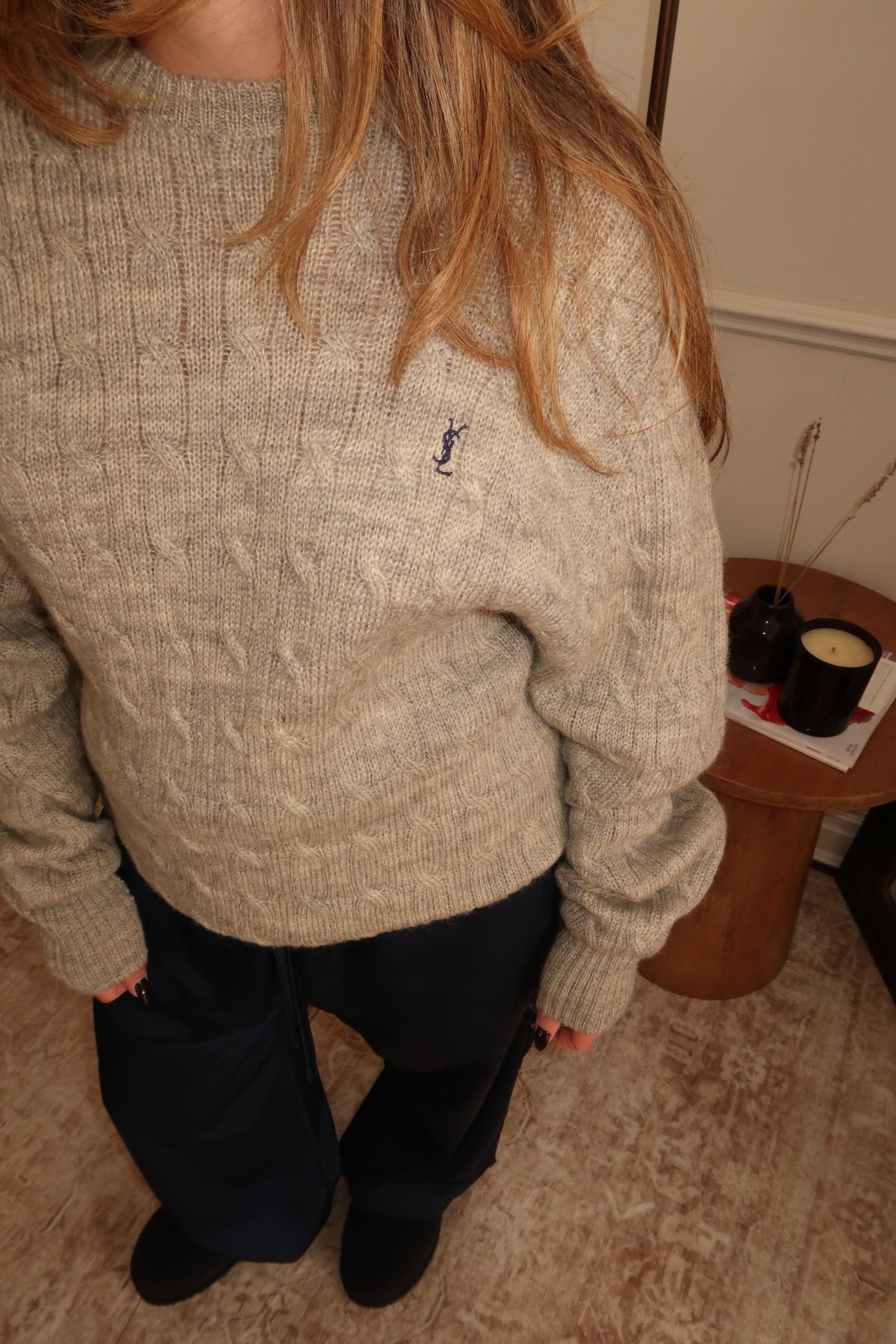 Yves Saint Laurent Cable Knit Sweater