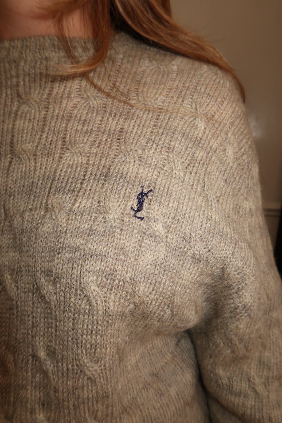 Yves Saint Laurent Cable Knit Sweater