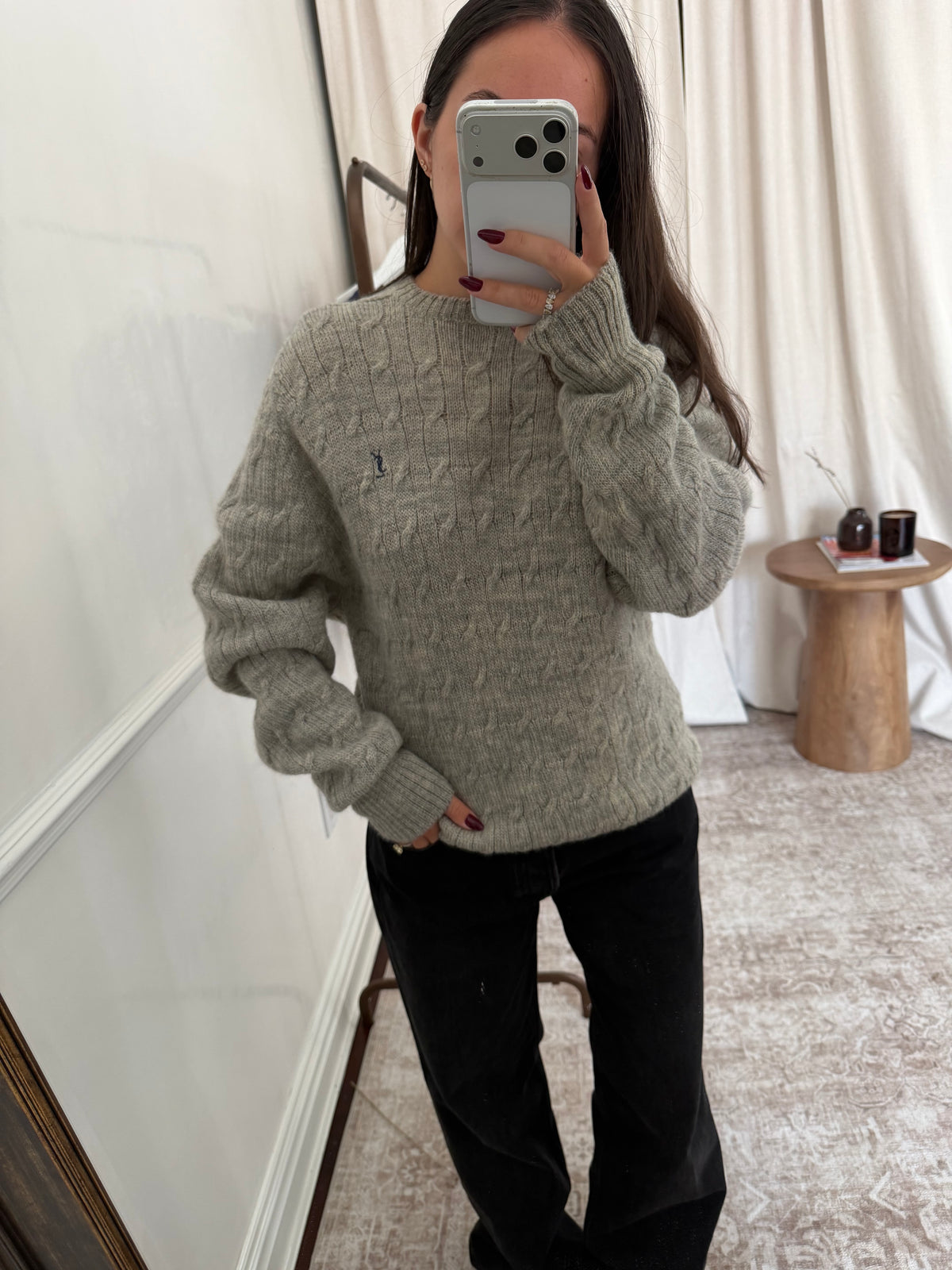 Yves Saint Laurent Cable Knit Sweater