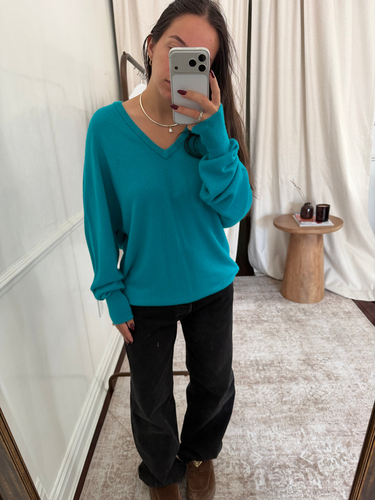 Christian Dior Teal Sweater