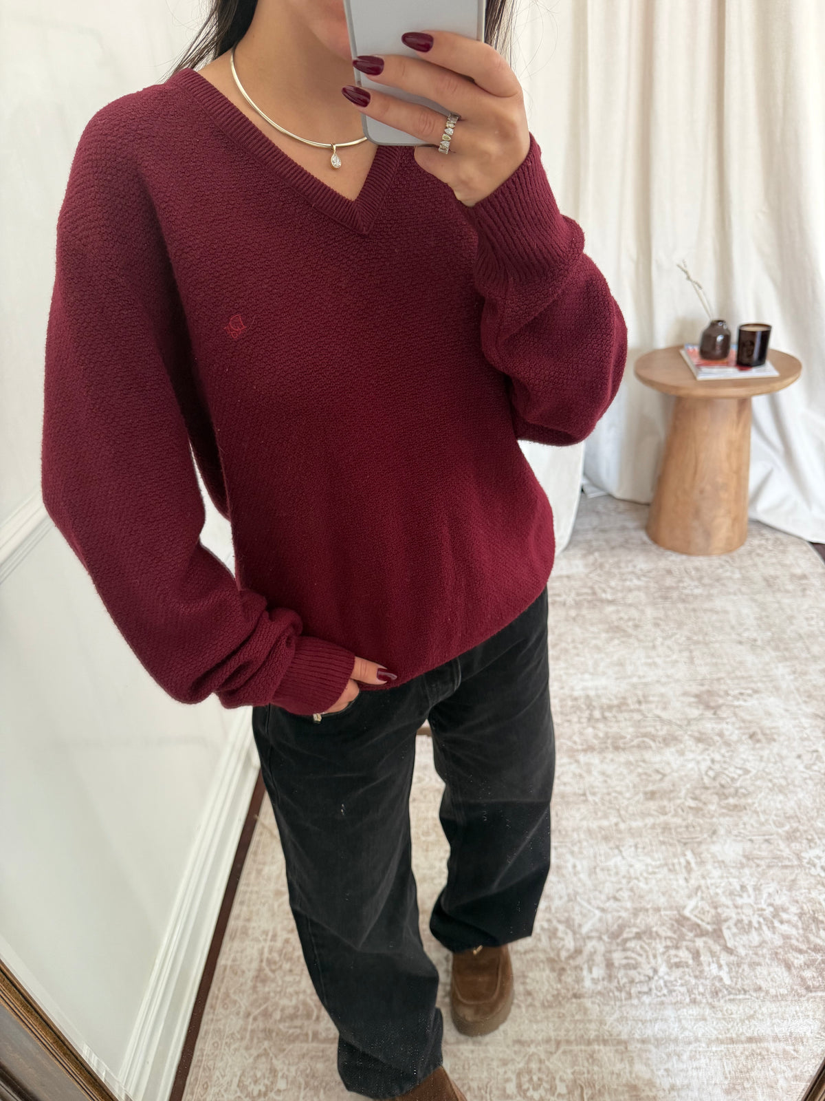 Christian Dior Burgundy Sweater