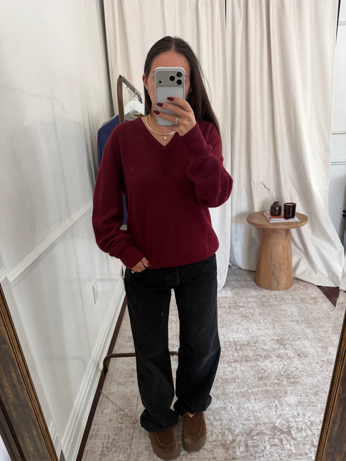 Christian Dior Burgundy Sweater
