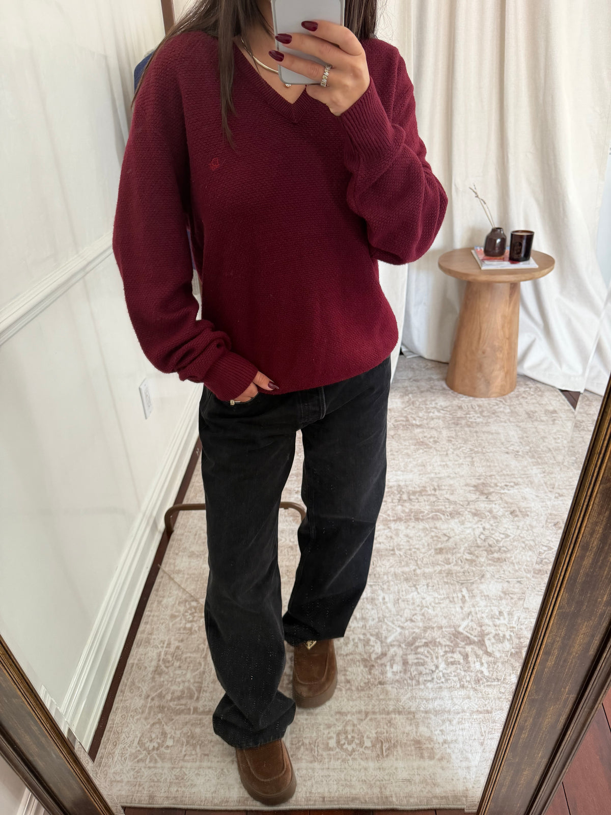 Christian Dior Burgundy Sweater