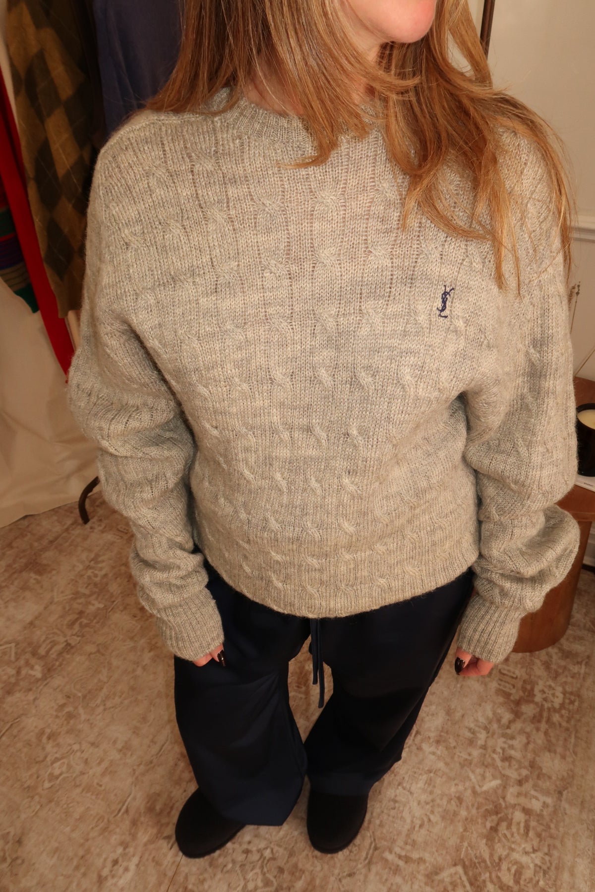 Yves Saint Laurent Cable Knit Sweater
