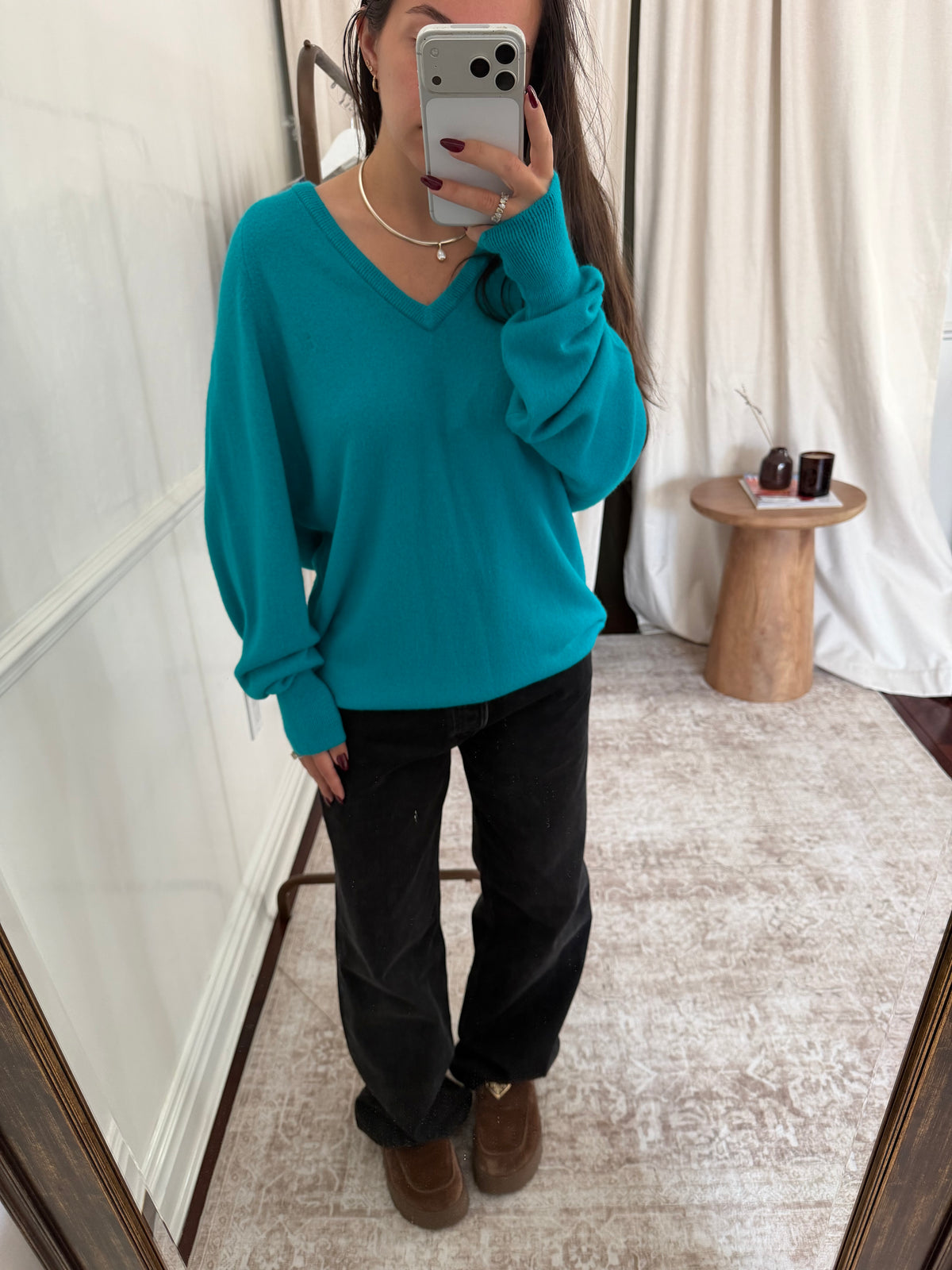 Christian Dior Teal Sweater